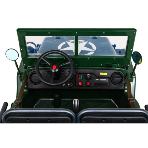 Jeep Wojskowy Retro na Akumulator 4x4 24V JH-101.24V